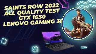 Saints row 2022 todas as qualidades Lenovo gaming 3i gtx 1650 core i5