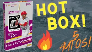 2020 Optic Baseball Box Break 🚨 HOT BOX 🚨 5 AUTOS!!!