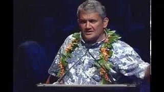 Mayor Billy Kenoi, of Hawai'i Island, at HPU's commencement