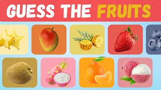 Guess 50 fruit in 3 sec | Hard Challenge | Lets find out how many fruit names you know 😊😊| #quiz