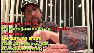 RONNIE JAMES DIO discography (DIO, Elf, Black Sabbath, Rainbow) Worst to Best Studio Albums #17