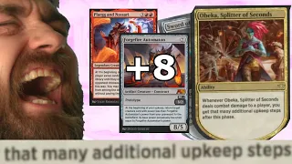 EXTRA UPKEEPS LIKE GARFIELD INTENDED... Obeka Combo Timeless MTG Arena