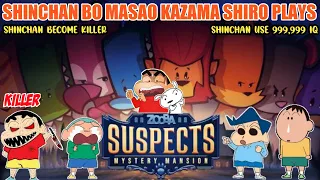 Shinchan plays suspect mystery mension 😂 | shinchan become killer 😈 | shinchan use 999,999 iq 😱