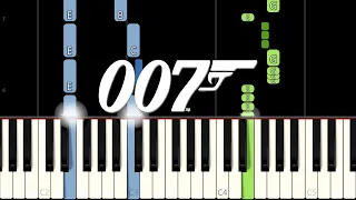 James Bond 007 Theme Song (Piano Tutorial) [Synthesia]