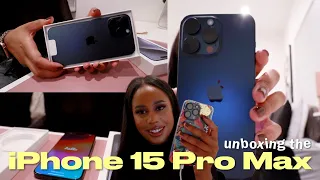 iPhone 15 Pro Max Blue Titanium unboxing and first impressions