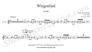 Schubert : Wiegenlied, D 498 - Violin