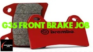 HOW TO CHANGE BRAKE PADS '04 Infiniti G35, JAPANESE VEHICLE, NISSAN, AUTO PART, ROTOR,TORQUE WRENCH