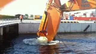 Van Oord backhoe dredger Goliath dredging Klaipeda Malku Ilanka