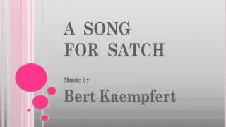 Bert Kaempfert - A Song For Satch