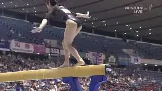 湯元さくら Sakura yumoto 2015 Japan 平均台 女子 体操 Women's balance beam