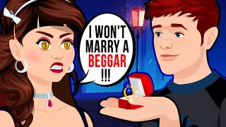 Cartoon - I won’t MARRY A Beggar Who Can’t Buy Me A DIAMOND RING  - AmoMama