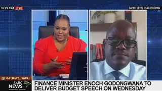 2022 Budget Speech I Finance Minister Enoch Godongwana to deliver his national budget on Wednesday