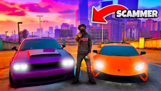 Getting RICH by SCAMMING in LA in GTA 5 RP