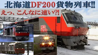 Japan's Hokkaido DF200 freight train, high-speed running