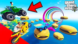 FRANKLIN TRIED IMPOSSIBLE LONGEST TUNNEL JUMP PARKOUR RAMP CHALLENGE GTA 5 | SHINCHAN and CHOP
