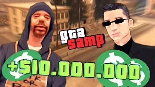 Как Заработать 10.000.000$ Новичку на Advance RP - Путь Бомжа GTA SAMP #1