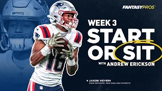 Live Week 3 Start/Sit + Lineup Advice with Andrew Erickson (2021 Fantasy Football)