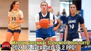 Maddyn Greenway Sophomore Highlights! Averaged 34.2 Points Per Game!