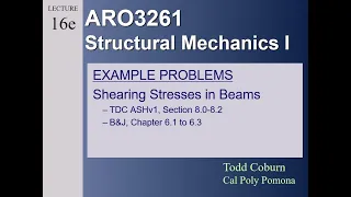 ARO3261-16e Shear Stress - Example Problems