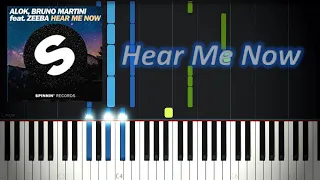 Alok, Bruno Martini ft. Zeeba - Hear Me Now (Piano Cover + MIDI + Sheets)|Magic Hands