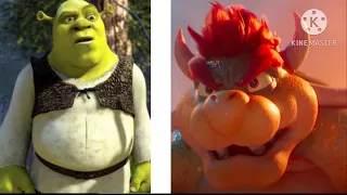 Shrek VS Bowser (Full Fight) (F**king Brutal)