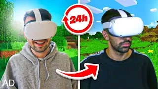 I Spent 24 Hours in VR with Vikkstar