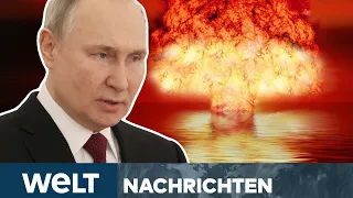 DROHENDER ATOMKRIEG?: Putin will Militärdoktrin ausweiten und erwägt Präventivschläge | WELT Stream