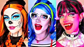 Monster High TikTok Makeup Compilation | Kind of Best of Doll Challenge (I'm Not A Doll)