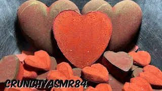 Red Gym Chalk Heart Crush | Sleep Aid | Oddly Satisfying | ASMR