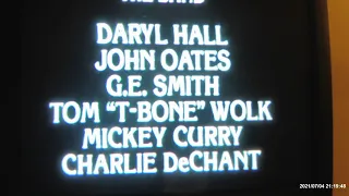 Closing of Darly Hall and John Oates Live at Apollo 1985 VHS