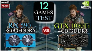 RX 590 vs GTX 1050 Ti - Test In 12 Games - How Much Difference ?