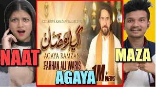 AGAYA RAMZAN | FARHAN ALI WARIS | NEW RAMZAN KALAM | Indian Sibling Reaction | Zabardast Reaction