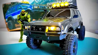 FMS rc Toyota Land Cruiser LC80 4wd Crawler UNBOXING/TEST DRIVE