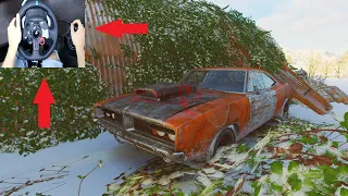 Rebuilding A Dodge 1969 Charger R/T - Forza Horizon 4 (Steering Wheel + Shifter) Gameplay