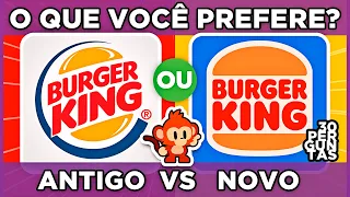 🔄🌐 QUAL LOGO VOCÊ PREFERE? A ANTIGA OU A NOVA? |  jogo das escolhas  |  #oquevoceprefere #macaquiz