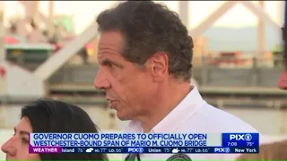 Gov. Cuomo prepares to open second span of Mario Cuomo Bridge