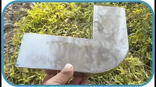 how to finish a welded stainless steel pipe|| welding stainless steel