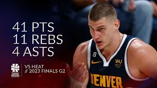 Nikola Jokic 41 pts 11 rebs 4 asts vs Heat 2023 Finals G2