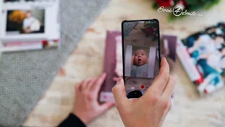 Пример оживающий фотографии. Фотокнига NewBorn с дополненной реальностью