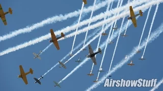 Warbird Extravaganza! Mass Formations/Fighters/Bombers - EAA AirVenture Oshkosh 2015