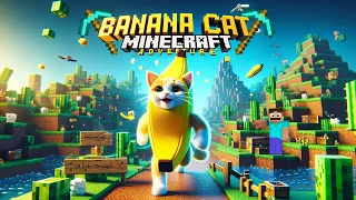 Banana Cat Minecraft Adventure | Happy Cat X Minecraft | Happy Cat Funny 80