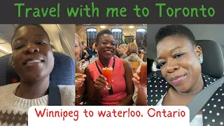 Travel Vlog: Come with me from WINNIPEG to WATERLOO, ONTARIO// first time in TORONTO