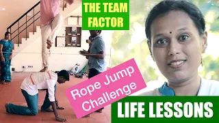 The team factor life lessons | Team building games learning series | Rope jump challenge