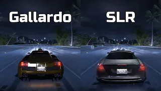 Lamborghini Gallardo vs Mercedes-Benz SLR McLaren - Need for Speed Carbon (Drag Race)