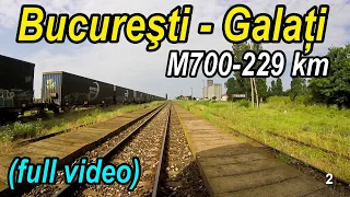 Bucuresti-Urziceni-Galati full rearview-Trainride-Zugfahrt