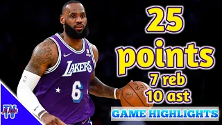 LEBRON JAMES HIGHLIGHTS (25 points) VS ATLANTA HAWKS | Jan. 7, 2023