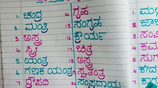 ಅರ್ಧ ಚಂದ್ರಾಕೃತಿ ಪದಗಳು| ರ್ ಒತ್ತಕ್ಷರ ಪದಗಳು |Kannada othakshara padagalu|othakshara