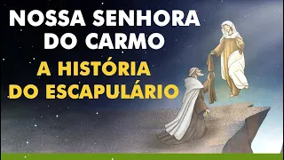 Nossa Senhora do Carmo: A História do Escapulário | São Simão Stock | Desenho Católico