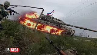 Brutal! Ukrainian 47th Brigade Ambush Russian Motor Rifle on railway line near Avdiivka