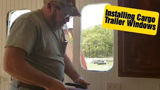 How to Cut and Install Cargo Trailer 12 x 22 inch Windows